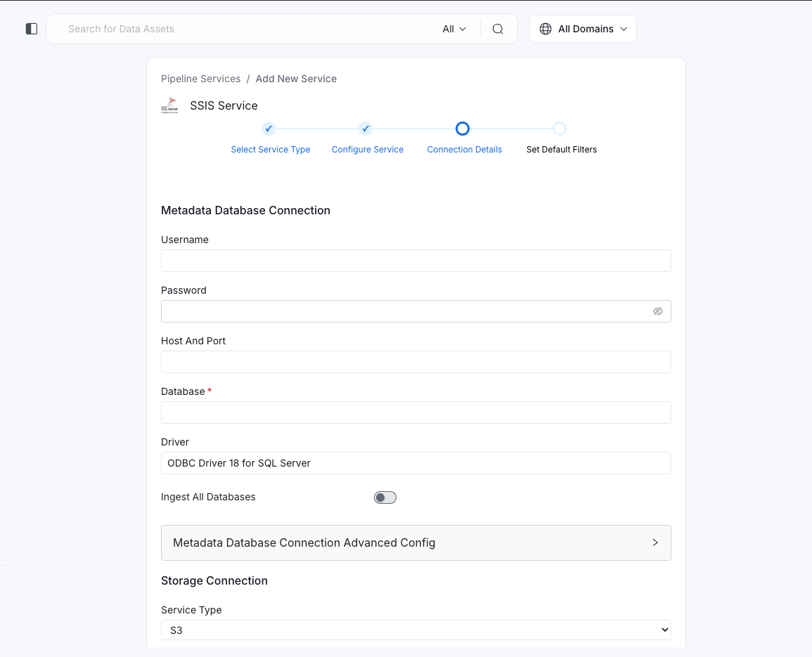 Configure Service connection