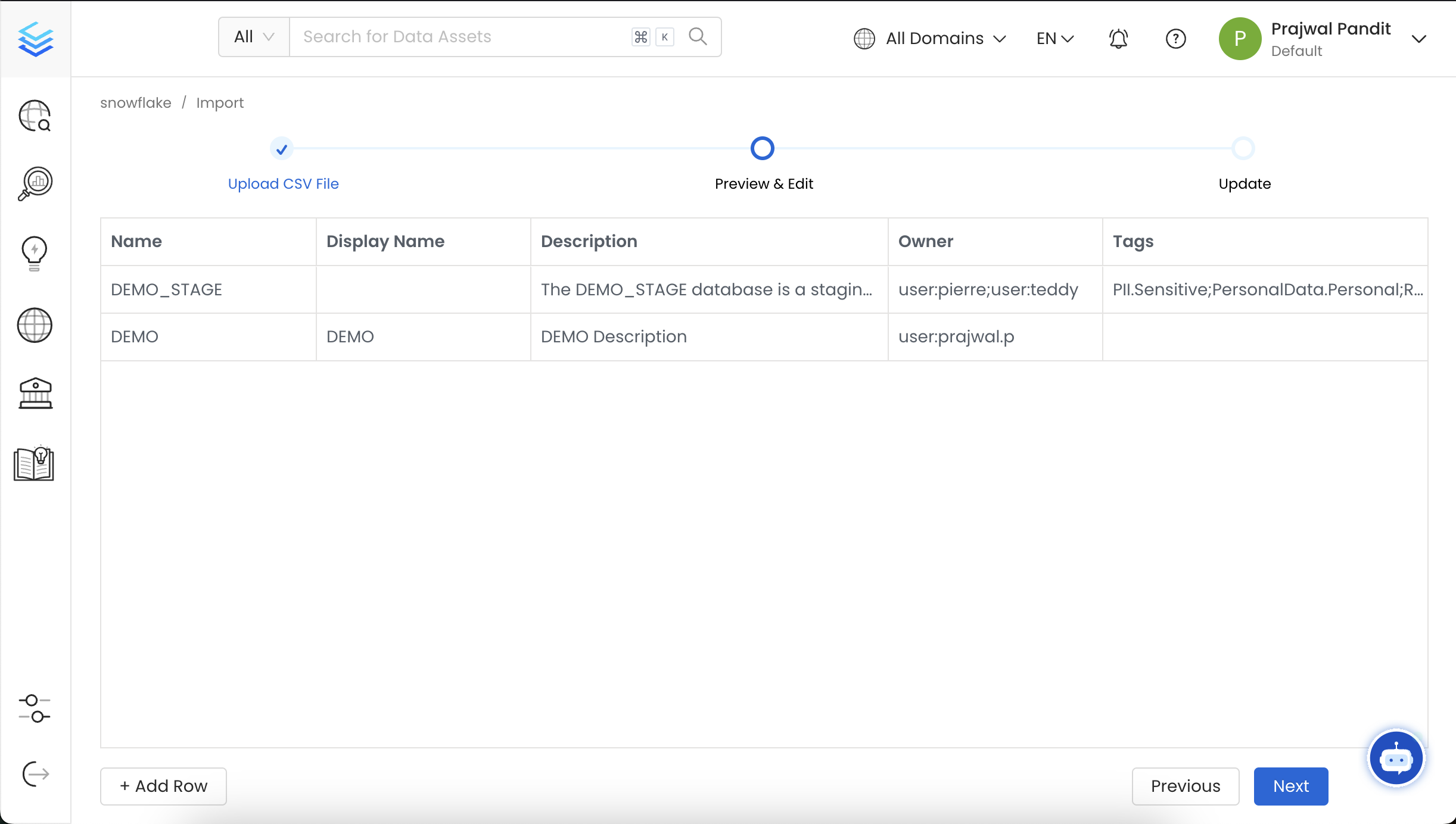 Preview of the Database Service