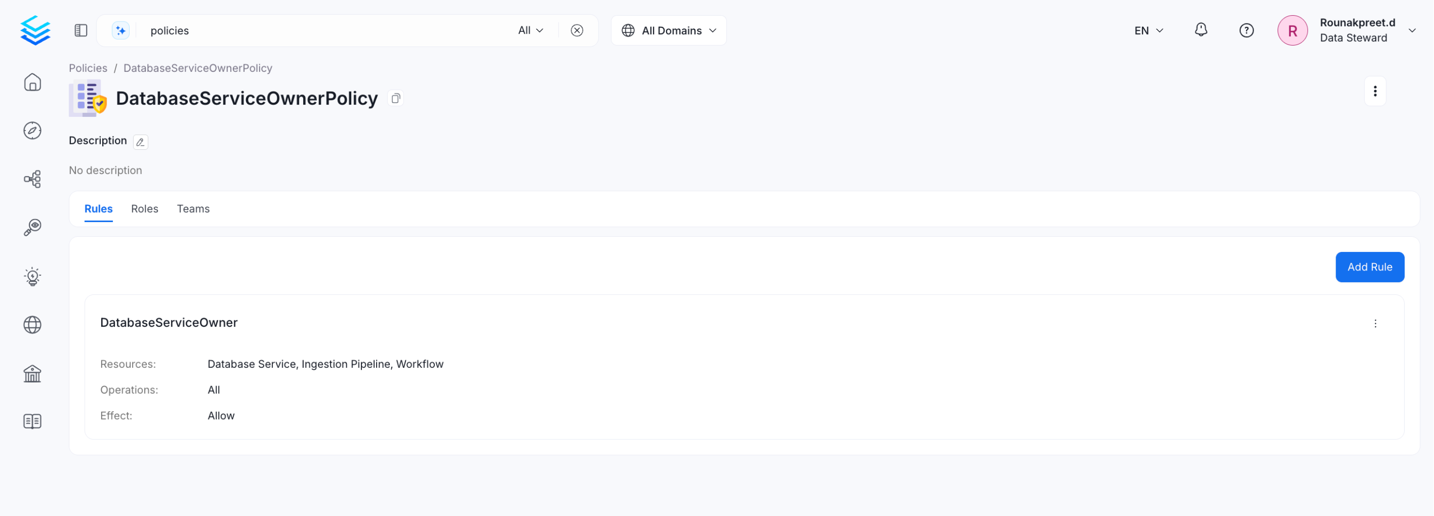 Creating Roles & Policies in OpenMetadata