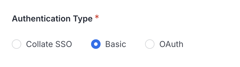 Query Runner Configuration - Authentication Types