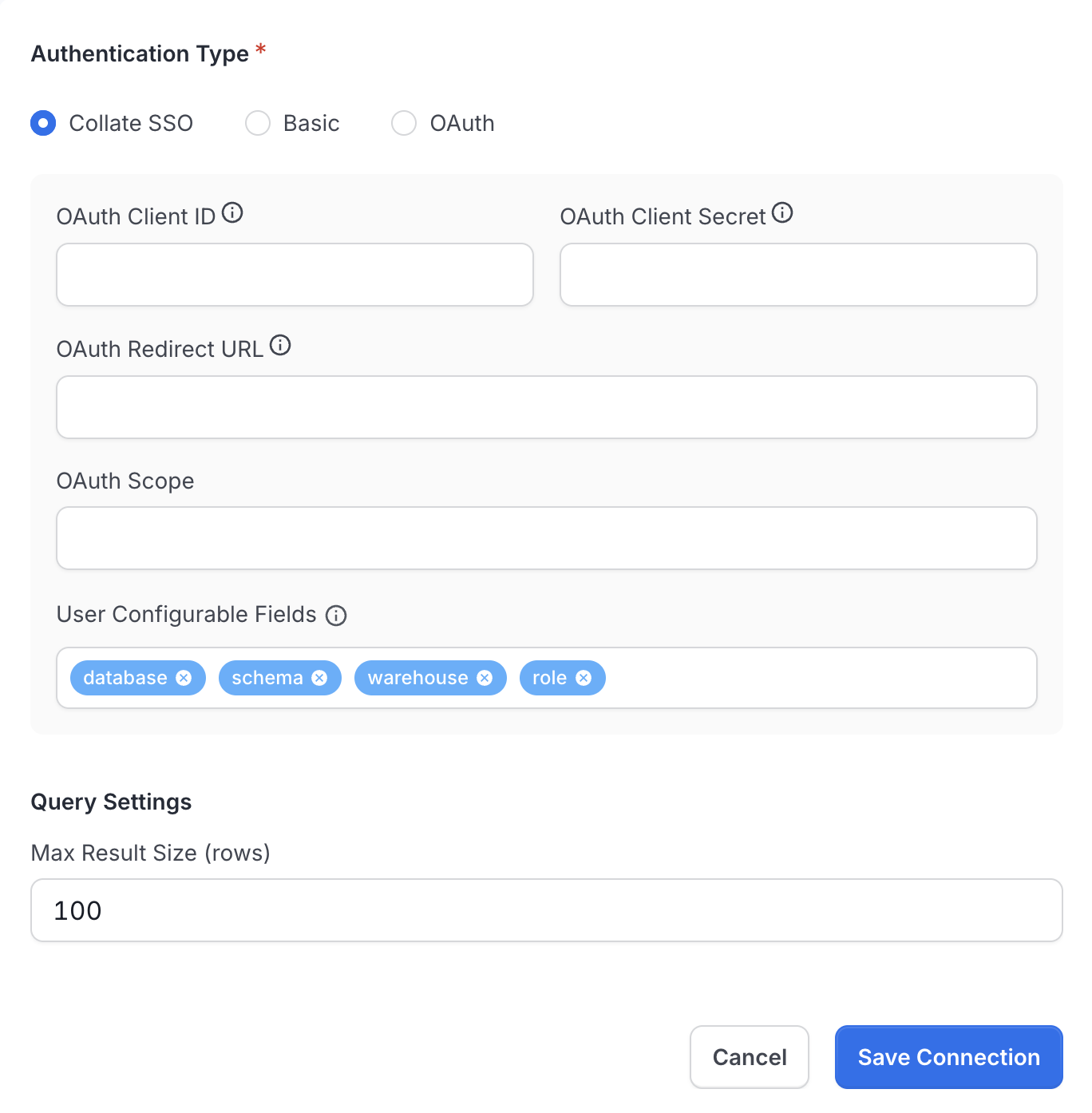 Collate SSO Configuration