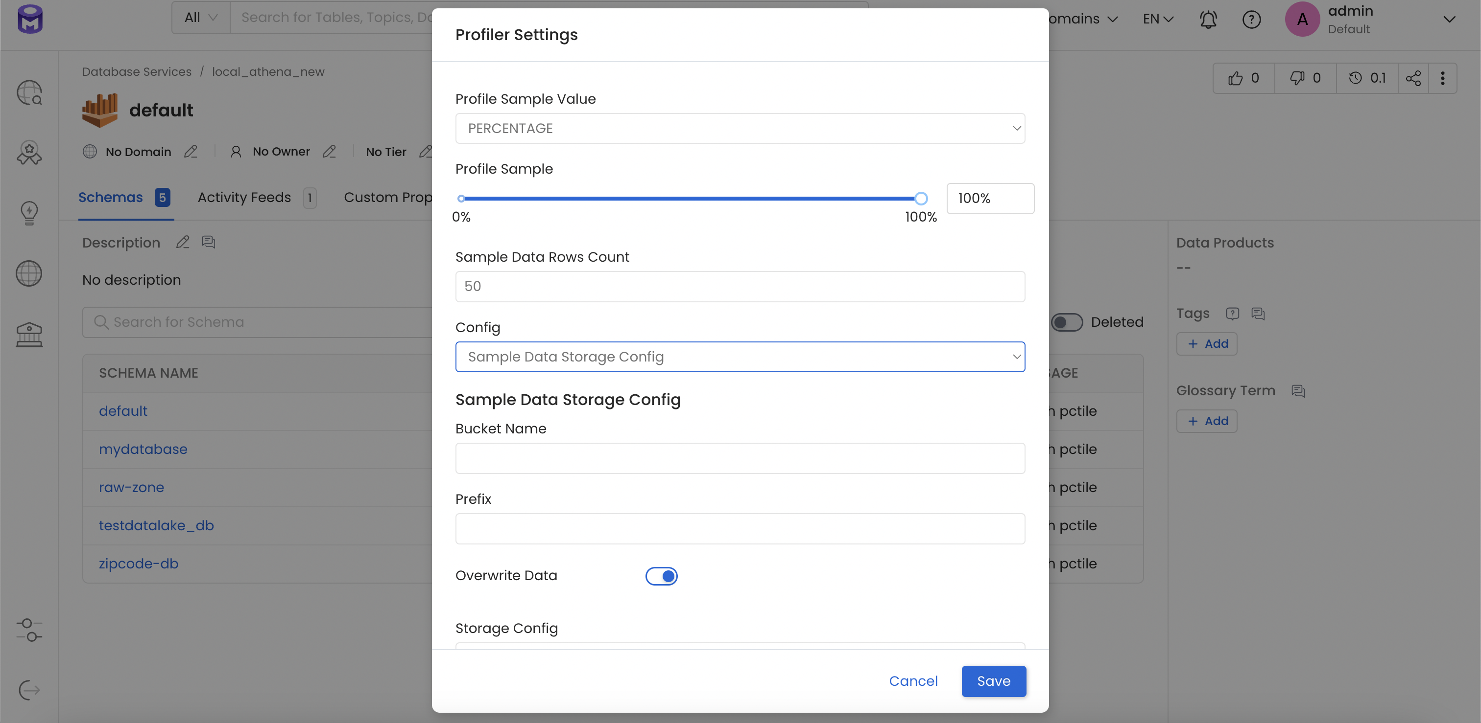 Database Storage Config - 2