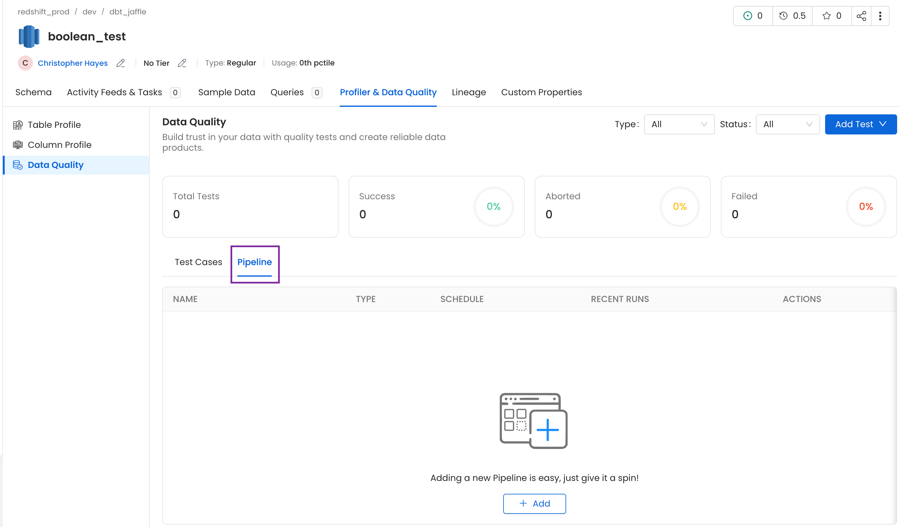 Set up a Pipeline