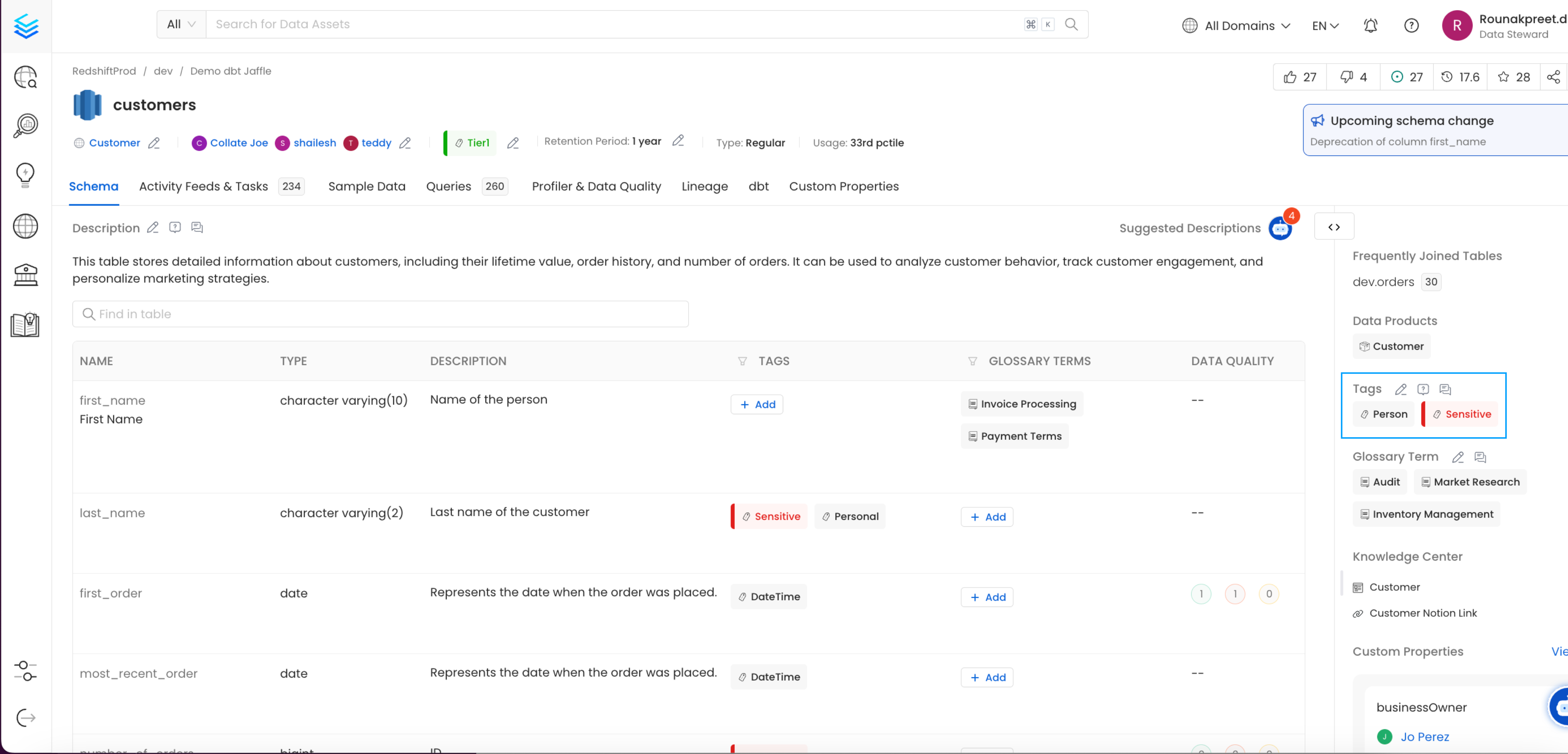 Add Tags to Classify Data Assets