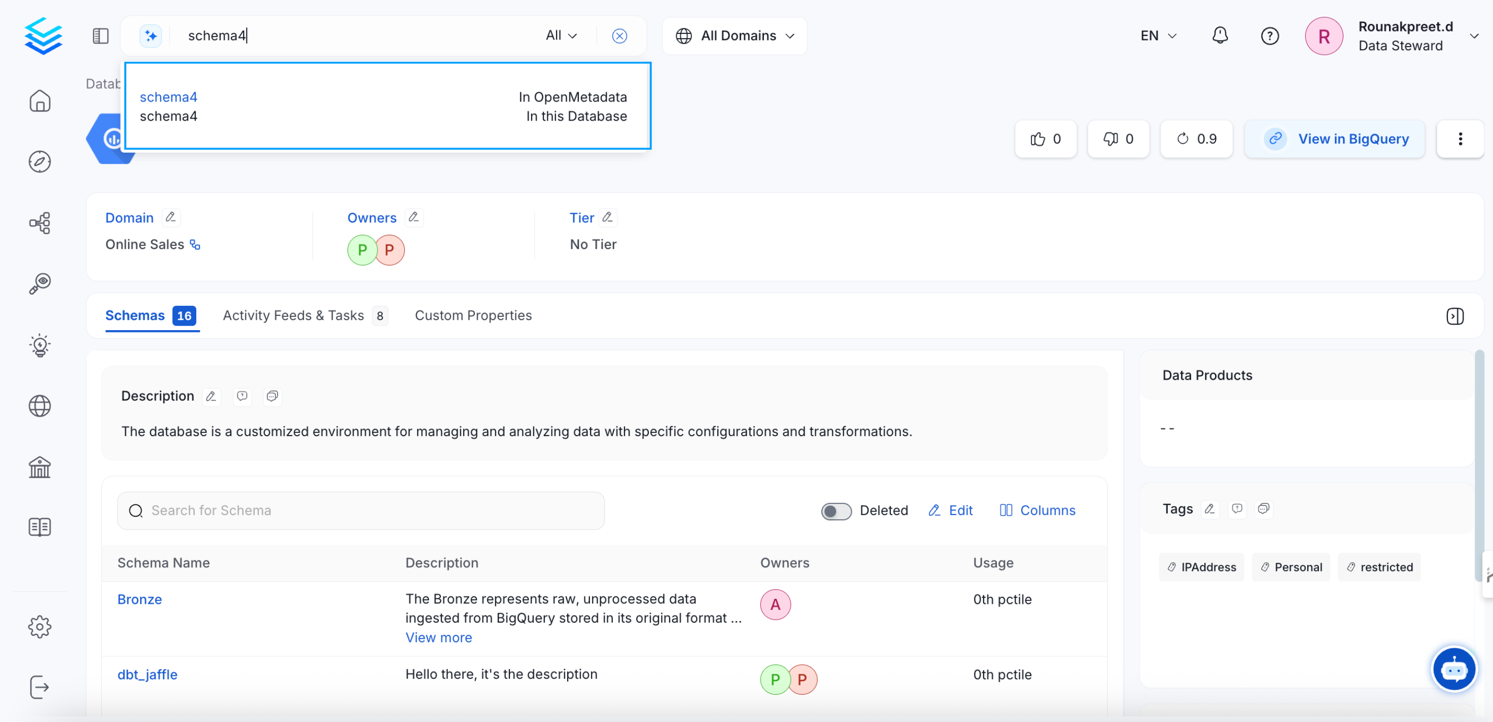 Filter by Database