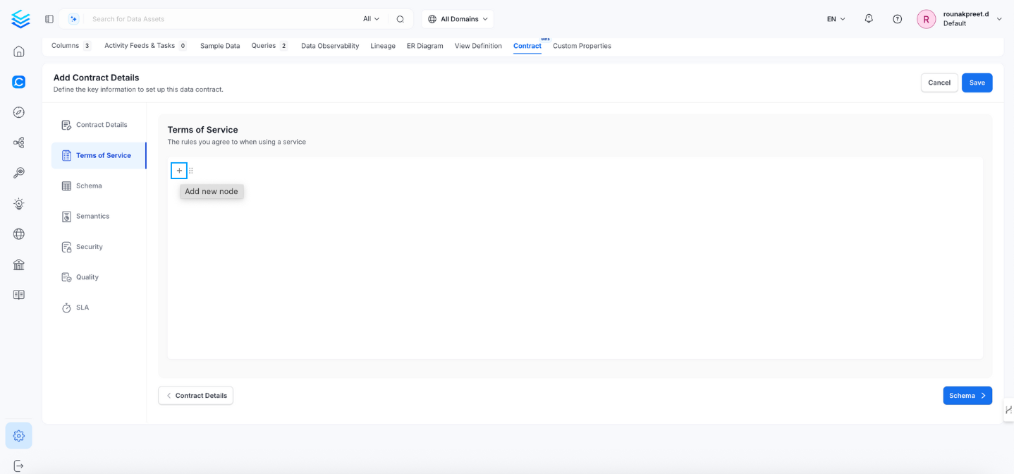 Adding Terms of Service